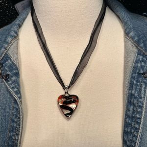 Handmade Necklace w/Heart Pendant